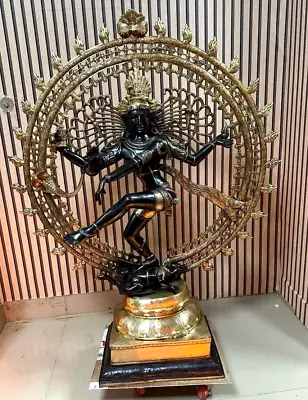 48  Large Shiva Nataraja Brass Statue 60 Kg Vintag Sculpture Home Decor Fine Art • $5000