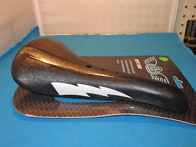 SE Racing BMX Blitz Bicycle Saddle & Bottle Opener Racer Black White Bolt - New • $24