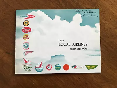 1953 Local Airlines Booklet Frontier Ozark Mohawk Central TTA Piedmont Pioneer • $39.99