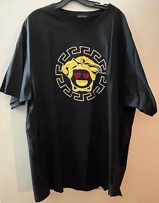 RARE VINTAGE Medusa Versace Bedazzled T-Shirt Size 5XL Authentic USED GREAT • $299.99