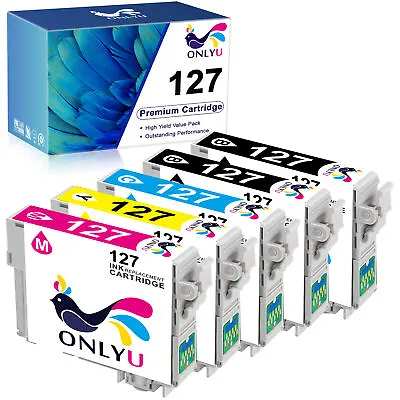 1-5PK Compatible For Epson 127 Ink Cartridge WorkForce 545 630 633 635 645 840 • $6.89