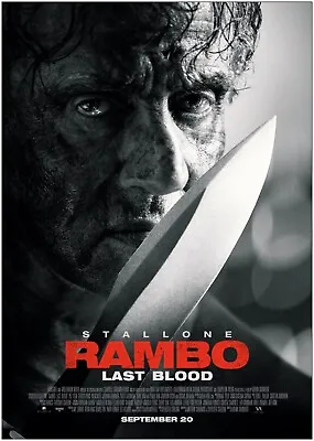 $15.68 • Buy Rambo Last Blood Classic Movie Premium METAL Poster Art Print Gift