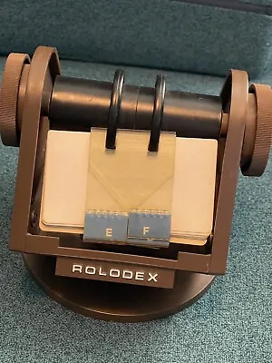 Vintage Rolodex Swivel File SW-24 Rotary Card File No Cover Good Condition • $30