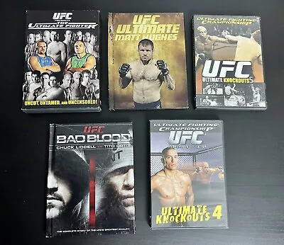 Lot Of 5 UFC DVD’s: Ultimate Fighter Knockouts Matt Hughes Badblood Liddell • $15