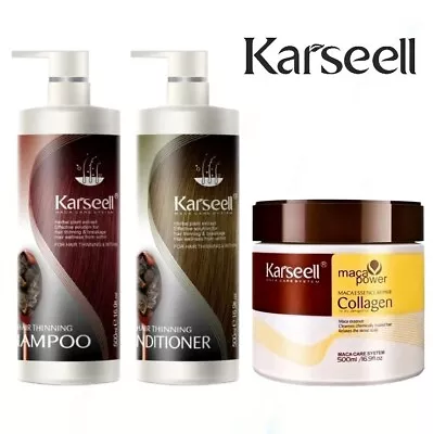 Karseell Anti Hair Loss Growth Repair Set Shampoo Conditioner Mask MACA Collagen • $69.99