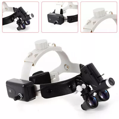 Medical Surgical Dental Headband Loupe Binocular Magnifier W/ LED Headlight • $137.75