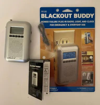 Emergency Radio Clock Light AM/FM - Eton Blackout Buddy FR100 • $9.99