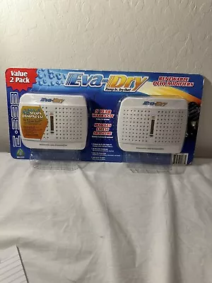 2 Pack Eva-Dry E-333 Renewable Mini Dehumidifier New Sealed • $19.77