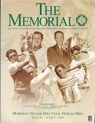 2006 The Memorial Golf Program - Carl Pettersson Win Muirfield Village Ohio • $4