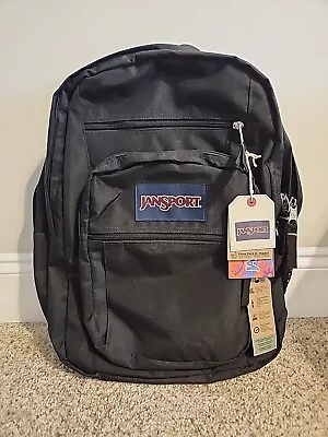 JanSport Large Capacity Backpack Big Student School Bookbag Laptop Bag Black • $48.95