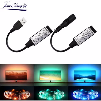 $1.20 • Buy 3Key RGB LED Controller USB 5v Or DC 12-24v Control For 2835 5050 RGB LED Strip