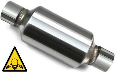 Single Chamber Performance Round Muffler 5  Round - 2.5  ID In / Out • $39.99