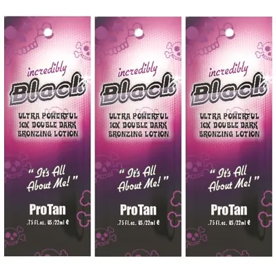£5.99 • Buy 3 Pro Tan INCREDIBLY BLACK Sunbed Tanning Cream SACHETS