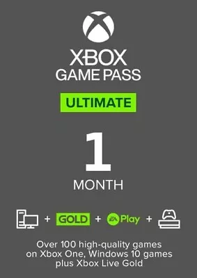 Xbox Game Pass Ultimate 1 Month Code • £12.99