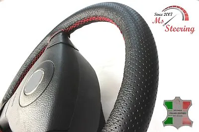 For Dodge Magnum 05-08 Black Perf Leather Steering Wheel Cover Red Stit • $70.26