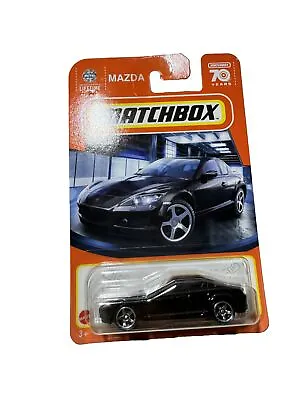Matchbox 2023. 2004 Mazda RX-8. 49/100. 70 Years. Black. Long Card. • $7.50