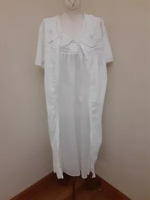 Vintage 70's Character Peignoir Nightgown & Robe Set Loungewear Size Large  • $49