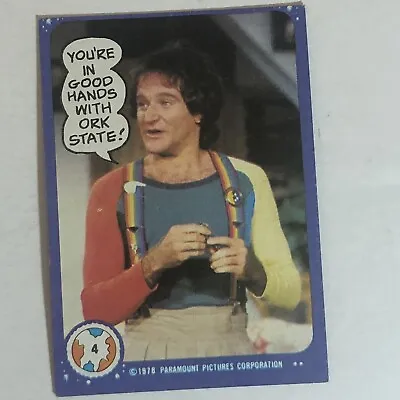 Vintage Mork And Mindy Trading Card #4 1978 Robin Williams • $1.89