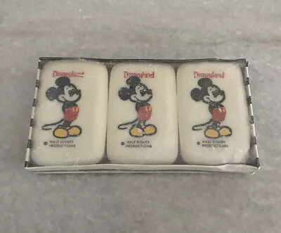 Vintage New Old Stock Disneyland Mickey Mouse 3 Pack Soap Sealed • $29.99