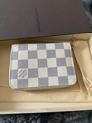 Louis Vuitton Damier Azure Zippy Coin Purse Authentic • £190