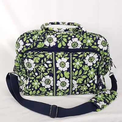 Vera Bradley Weekender Travel Carry On Bag Lucky You Trolley Sleeve 16  X 11  • $36.99