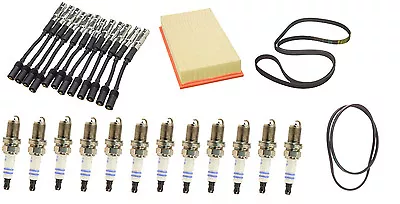 Mercedes W210 E320 00-02 Tune Up Kit With Spark Plugs + Wire Set + Serp Belts • $263.07