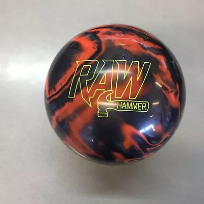 Hammer Raw Hybrid Orange/Black Bowling Ball 12 LB   New In Box    #092P • $59.95