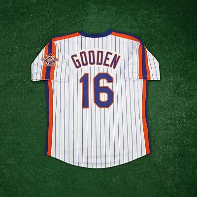 Dwight Gooden 1986 New York Mets Home Cooperstown Men's Jersey W/ 25th Patch • $149.99