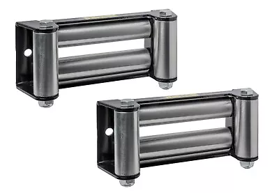 2 Pack Super Heavy Duty Winch Roller Fairlead F Steel Cable- 10  Bolt Pattern • $77.99