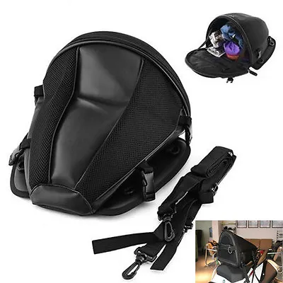 Motorcycle Backpack Tail Back Seat Storage Carry Luggage Shoulder Waterproof Bag • $26.30