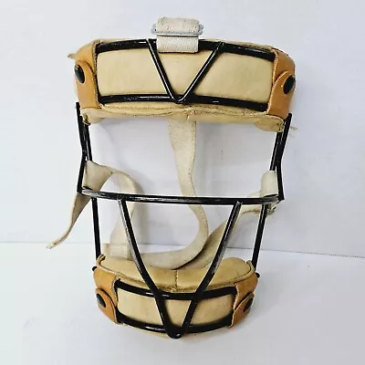 Vintage MacGregor Catchers Face Mask Protector  G351 Leather Metal Decor Adjusta • $21.67