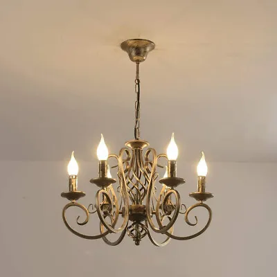 French Country Chandelier 6/8 Lights Farmhouse Candle Pendant Light Living Room • $80.99