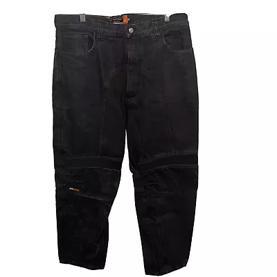 Icon Recon Jeans Black Motorcycle Riding Pants Asphalt Technologies Fits 36x34.5 • $79.99