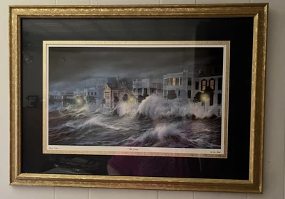 $259 • Buy Jim Booth Triple Matted Vintage Print  The Storm  Charleston SC Classic Edition 