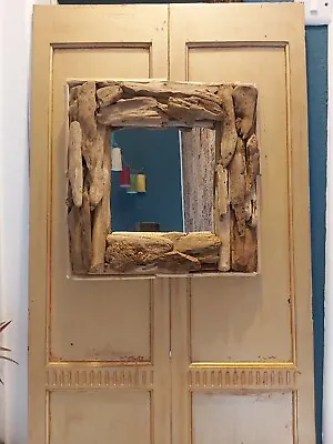 Handmade Square Shape Driftwood Mirror • £31.99