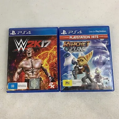 Ratchet Clank & WWE 2K17 PlayStation 4 PS4 Bundle Lot PAL Free Postage  • $25