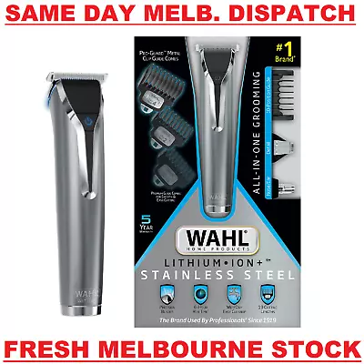 Wahl Clipper Stainless Steel Lithium Ion Plus Men Hair Beard Trimmer #9898 NEW • $179.95