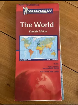 The World - Michelin National Map 701 (English Edition 2003) 9782061006689 • £5