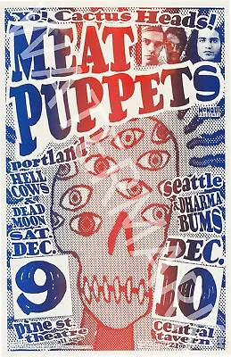 Meat Puppets - Hell Cows - 1989 Vintage Music Poster • $19.23