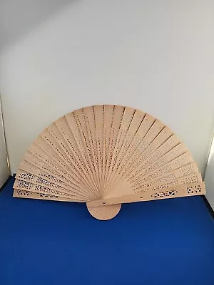 Ladies Fragrant Sandalwood Hand Fan Wooden For Wedding Party Gift • $18