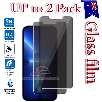 F IPhone 15 14 13 12 11 Pro Max XR XS SE Privacy Tempered Glass Screen Protector • $4.25