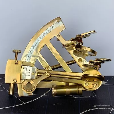Brass Sextant  Nautical Maritime Navigation Instrument 4 1/2  • $19.99