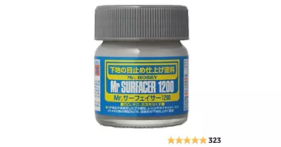 MR.SURFACER 1200 Gray Primer 40 Ml Bottle - Mr. Hobby Gunze GSI SF286 • $6.99