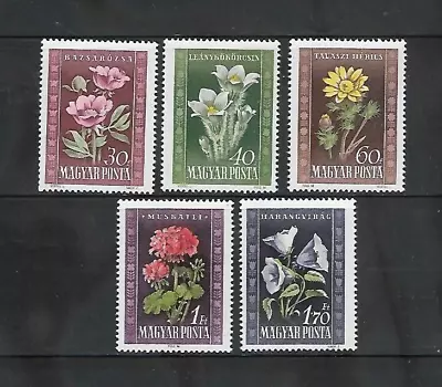 Hungary 1950  Hungarian Flora Flowers Sc 906-10 Mint • $6