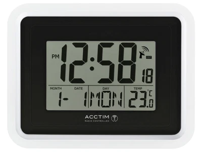 £39.95 • Buy Acctim Delta Digital Wall / Desk Clock Radio Controlled Tabletop LCD Display