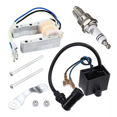 CDI Ignition Coil Magneto Spark Plug For 49cc 66cc 80cc Engine Motorized Bicycle • $20.17