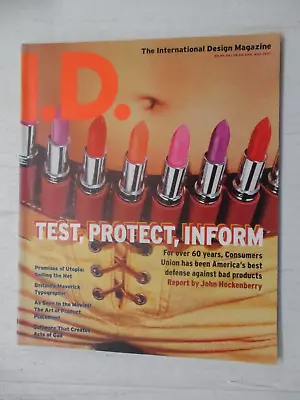 I.d. International Design Magazine May 1997 Consumers Unions Test Protect Inform • $22.95