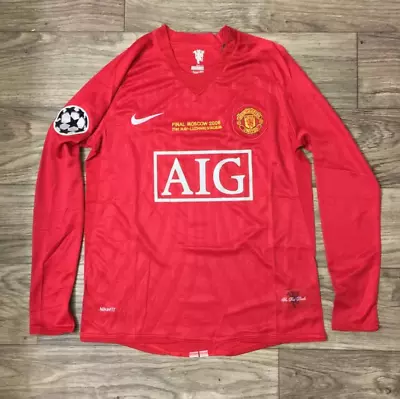 C.ronaldo Manchester United 2008 Champions League Final Jersey Size S • $73.90