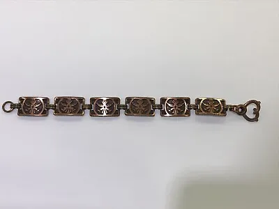 Beautiful Native American Navajo Copper Handmade Link Bracelet • £19.45
