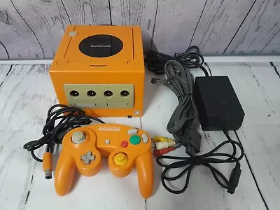 GameCube Spice Orange Console + Controller Tested Working • £50